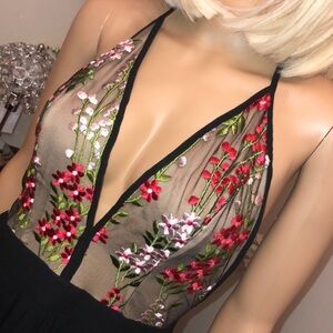 Embroidered maxi dress